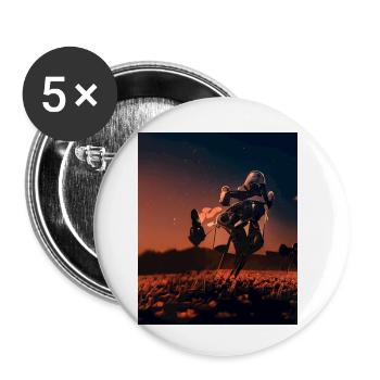 great ART on great PEOPLE - Buttons small 1''/25 mm (5-pack) - white - Front