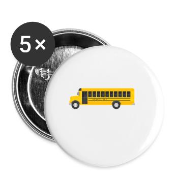 I Just Dropped A Load Of Students Bus Driver Back - Buttons klein 25 mm (5er Pack) - Weiß - Vorne