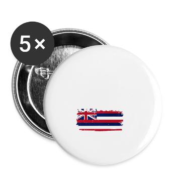 Hawaï - Lot de 5 petits badges (25 mm) - blanc - Devant