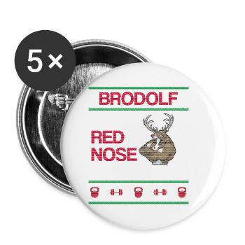 Merry Christmas Christmas Xmas - Buttons small 1''/25 mm (5-pack) - white - Front