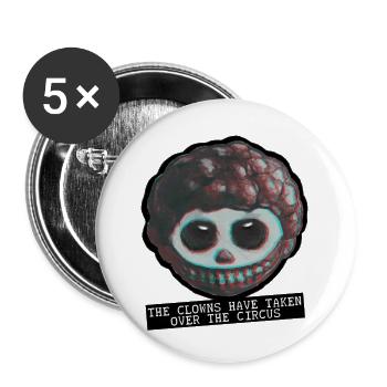 El Scorcho´s Clowntastic Horror Scumfuck Vol. I - Buttons klein 25 mm (5er Pack) - Weiß - Vorne