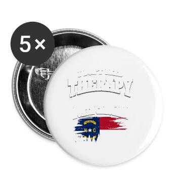 Caroline du Nord - Lot de 5 petits badges (25 mm) - blanc - Devant