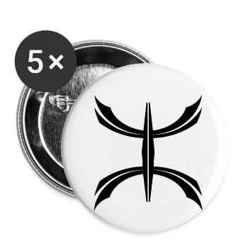 Z IMAZIGHEN LE le sublime AMAZIGH. - Lot de 5 petits badges (25 mm) - blanc - Devant