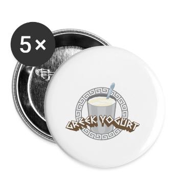 Antike Griechische Mythologie und Griechisches - Buttons klein 25 mm (5er Pack) - Weiß - Vorne