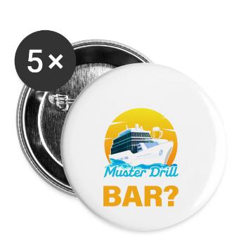 Ne pouvons-nous pas simplement rassembler drill au bar? Croiseur Cr - Lot de 5 petits badges (25 mm) - blanc - Devant