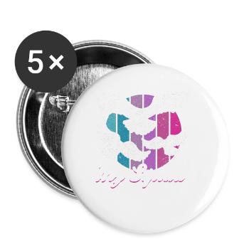 Raubvogel lustige Falkner Spruch Jagd design - Buttons klein 25 mm (5er Pack) - Weiß - Vorne