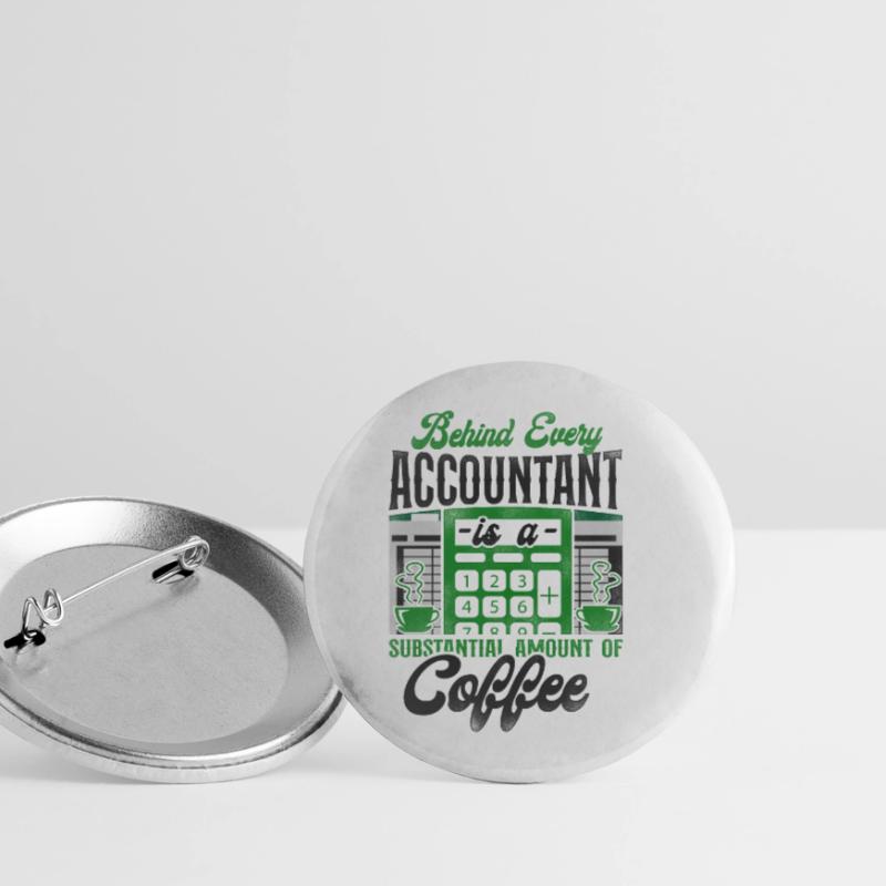 Comptable Comptable Comptable Comptabilité Lot de 5 petits badges (25 mm)