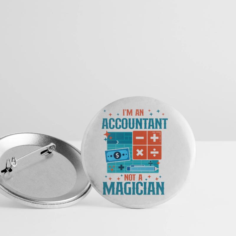 Comptable Comptable Comptable Comptabilité Lot de 5 petits badges (25 mm)