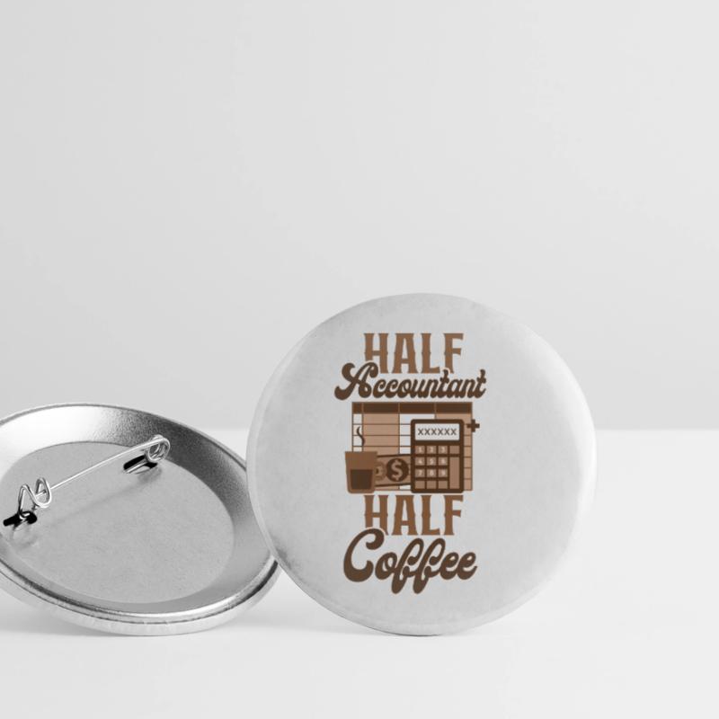 Comptable Comptable Comptable Comptabilité Lot de 5 petits badges (25 mm)