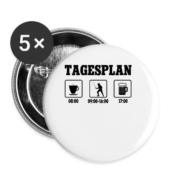 Fechten - Buttons klein 25 mm (5er Pack) - Weiß - Vorne