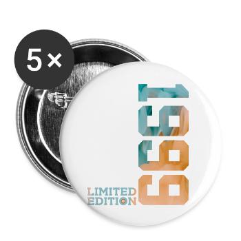 27TH BIRTHDAY LIMITED EDITION 1999 - Buttons small 1''/25 mm (5-pack) - white - Front