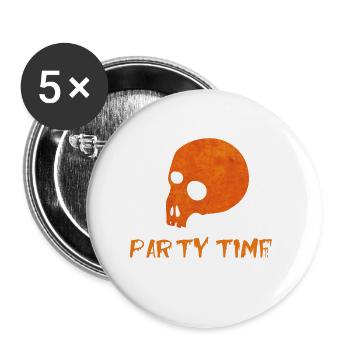 humorous Halloween party saying - Buttons small 1''/25 mm (5-pack) - white - Front