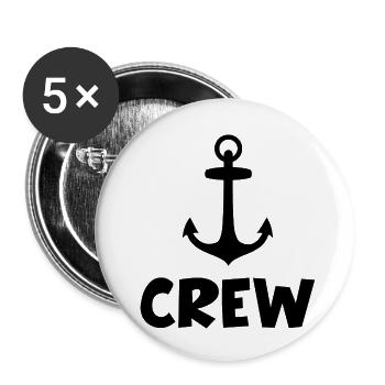 Sailing Crew - Buttons klein 25 mm (5er Pack) - Weiß - Vorne