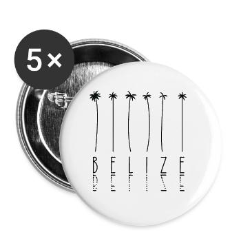 Palmenurlaub - Insel Belize - Buttons klein 25 mm (5er Pack) - Weiß - Vorne