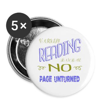 amusant idée cadeau livres amoureux lecteurs livre vin de chat - Lot de 5 petits badges (25 mm) - blanc - Devant