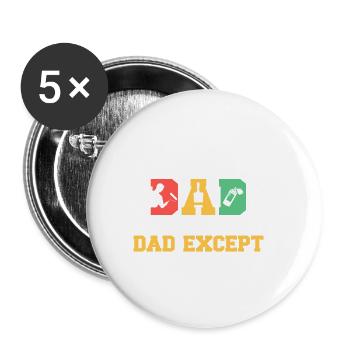 Painter Gift Painting Artist Master Painter - Buttons small 1''/25 mm (5-pack) - white - Front