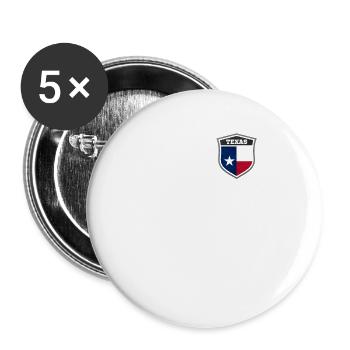 Texas - Buttons klein 25 mm (5er Pack) - Weiß - Vorne