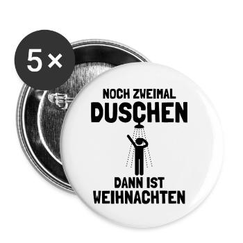 Gaspreis 2022 Shirt Halloween Spruch Duschen Meme - Buttons klein 25 mm (5er Pack) - Weiß - Vorne