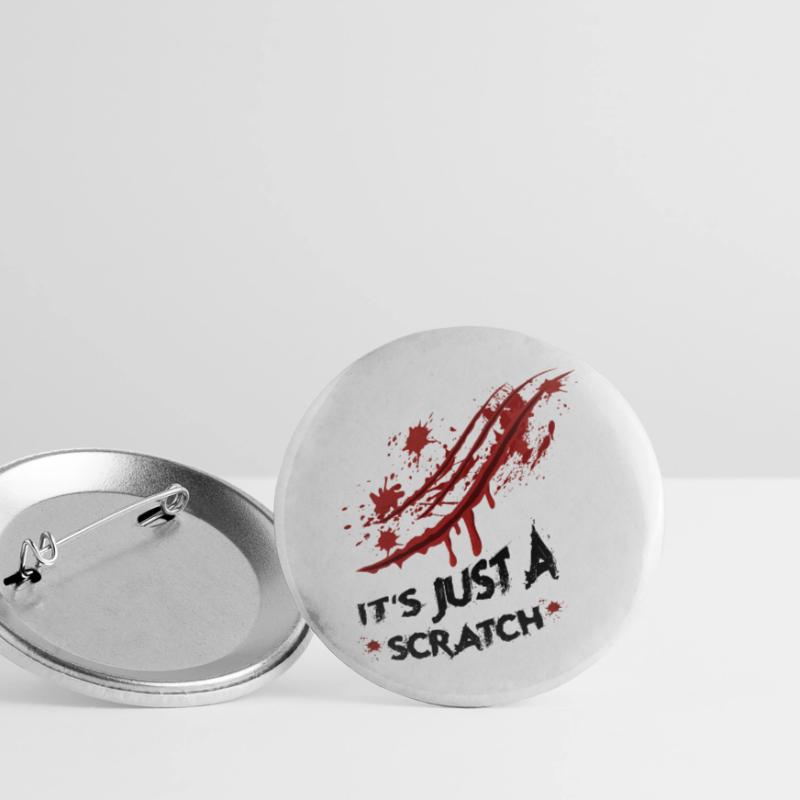 Just a scratch Buttons small 1''/25 mm (5-pack)