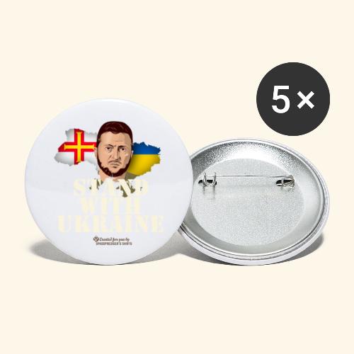 Ukraine Guernsey - Buttons klein 25 mm (5er Pack)
