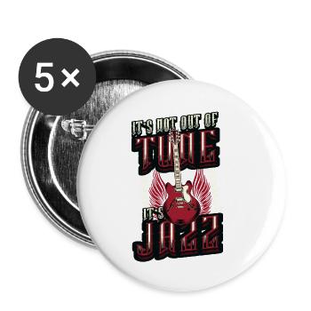 Es Ist Nicht Verstimmt, Es Ist Jazz - Jazz Band - Buttons klein 25 mm (5er Pack) - Weiß - Vorne