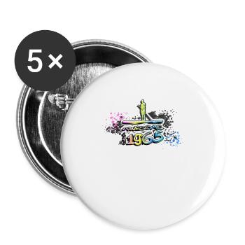 Awesome since 1965, SUP, Paddleboard, Graffiti, - Buttons klein 25 mm (5er Pack) - Weiß - Vorne