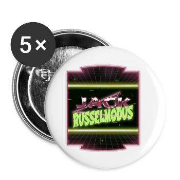 doggie animal birthday gift poodle bull terrier - Buttons small 1''/25 mm (5-pack) - white - Front