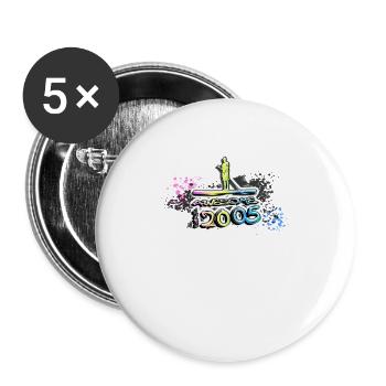Awesome since 2005, SUP, Paddleboard, Graffiti, - Buttons klein 25 mm (5er Pack) - Weiß - Vorne