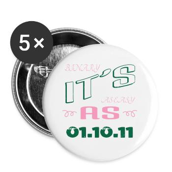 and free wifi equestrian present birthday present - Buttons klein 25 mm (5er Pack) - Weiß - Vorne