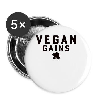 Plant Food Vegan Vegetables Healthy Climate Change - Buttons small 1''/25 mm (5-pack) - white - Front