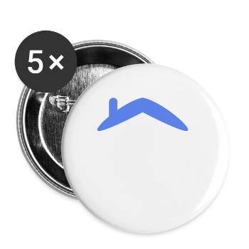 House Roof - Buttons small 1''/25 mm (5-pack) - white - Front