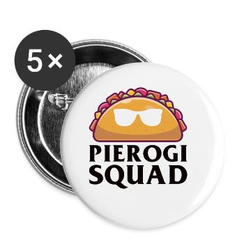 Polish Pierogi lover Funny Pierogi - Buttons small 1''/25 mm (5-pack) - white - Front