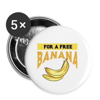 Lustiges Marathon Läufer Cross Country Marathoner - Buttons klein 25 mm (5er Pack) - Weiß - Vorne