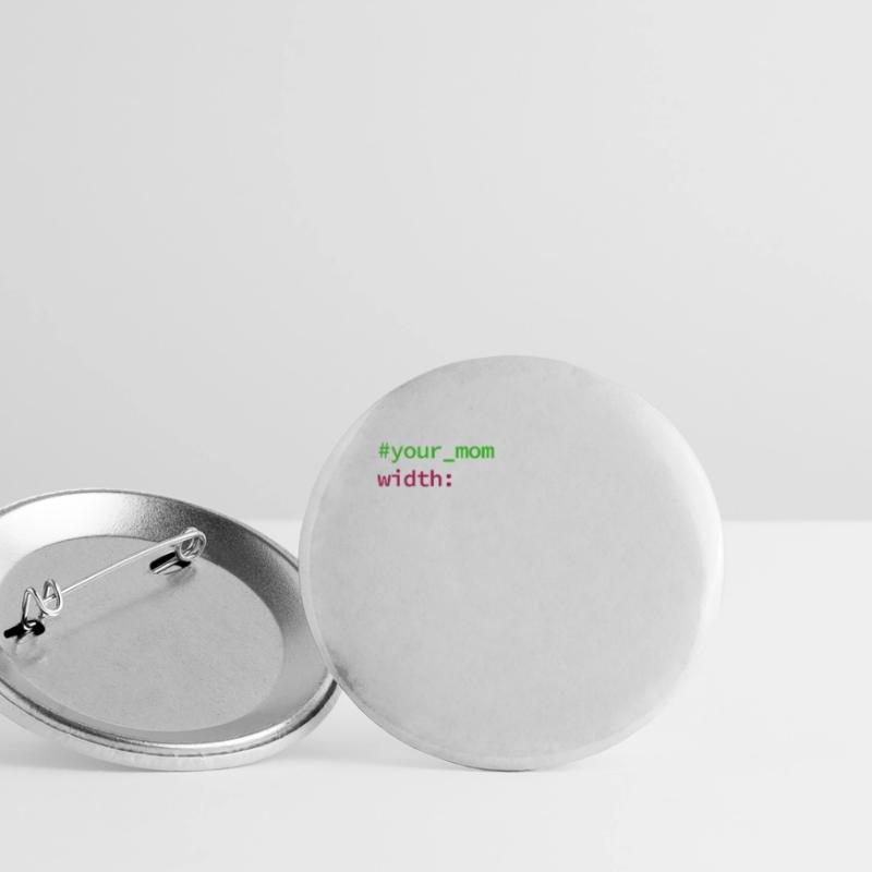 Web and CSS Programmer Developer Coding Code Buttons small 1''/25 mm (5-pack)