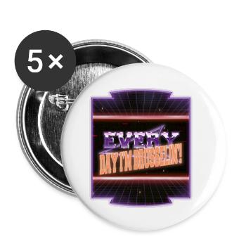 Dictons Geek Gift Blagues Cool Statement - Lot de 5 petits badges (25 mm) - blanc - Devant