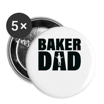 Job - Le père de Baker - Lot de 5 petits badges (25 mm) - blanc - Devant