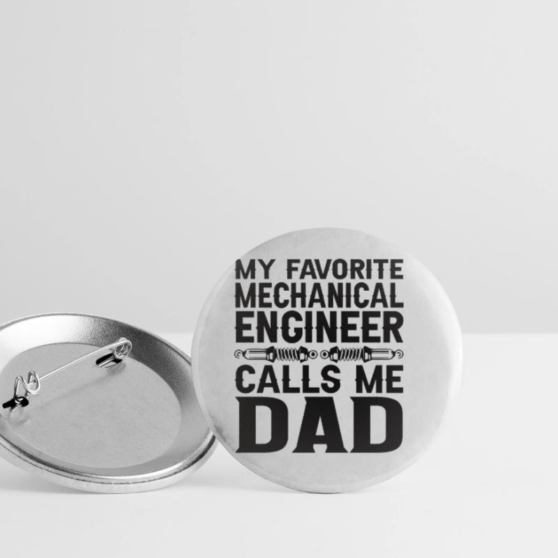 Engineer Brain Mechanical Engineering Electrical Engineering Son Buttons small 1''/25 mm (5-pack)