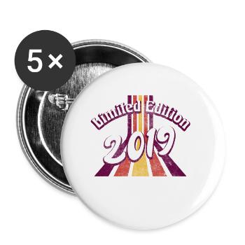 Édition Limitée Millésime 2019 - Lot de 5 petits badges (25 mm) - blanc - Devant