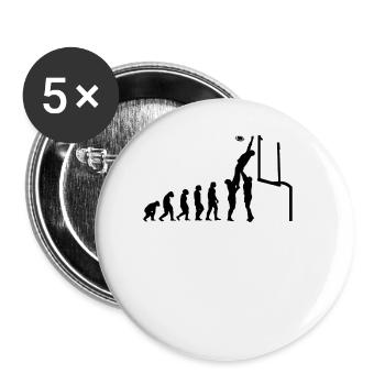 Footballspieler Rugby-ball Football-Game Evolution - Buttons klein 25 mm (5er Pack) - Weiß - Vorne