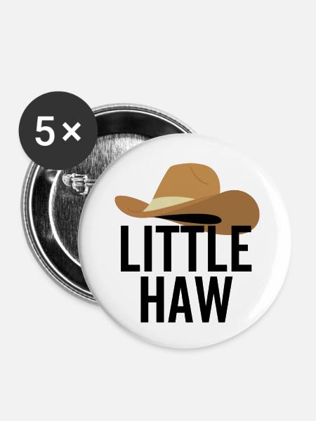Kleiner Haw - Buttons klein 25 mm (5er Pack) - Weiß