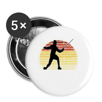 Fencing Fencing Sport Fencing - Buttons small 1''/25 mm (5-pack) - white - Front