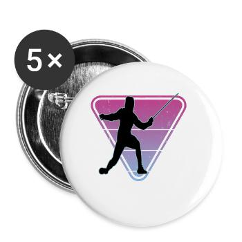 Fencing Fencing Sport Fencing - Buttons small 1''/25 mm (5-pack) - white - Front