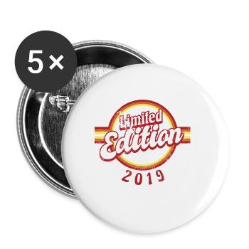 Édition Limitée Millésime 2019 - Lot de 5 petits badges (25 mm) - blanc - Devant