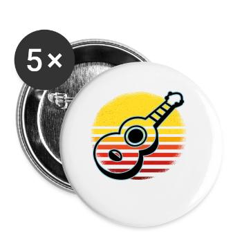 Ukuleles Vitage - Buttons small 1''/25 mm (5-pack) - white - Front