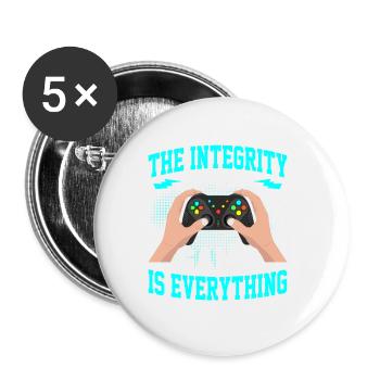 The Game Needs Me - Buttons small 1''/25 mm (5-pack) - white - Front