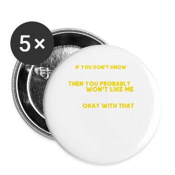 Capoeira Cadeau Brésil Arts Martiaux Capoeira - Lot de 5 petits badges (25 mm) - blanc - Devant