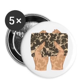 Letter Post Envelope in hands Gift idea - Buttons small 1''/25 mm (5-pack) - white - Front