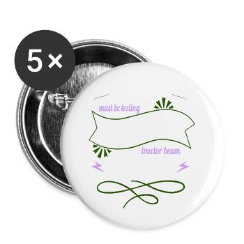 Memes aliens alien pun area51 present idea animal - Buttons small 1''/25 mm (5-pack) - white - Front