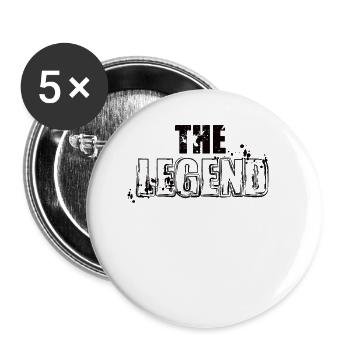 The legend retires gift - Buttons small 1''/25 mm (5-pack) - white - Front