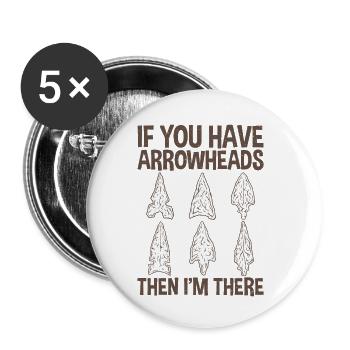 If you have arrowhead collectors that - Buttons small 1''/25 mm (5-pack) - white - Front